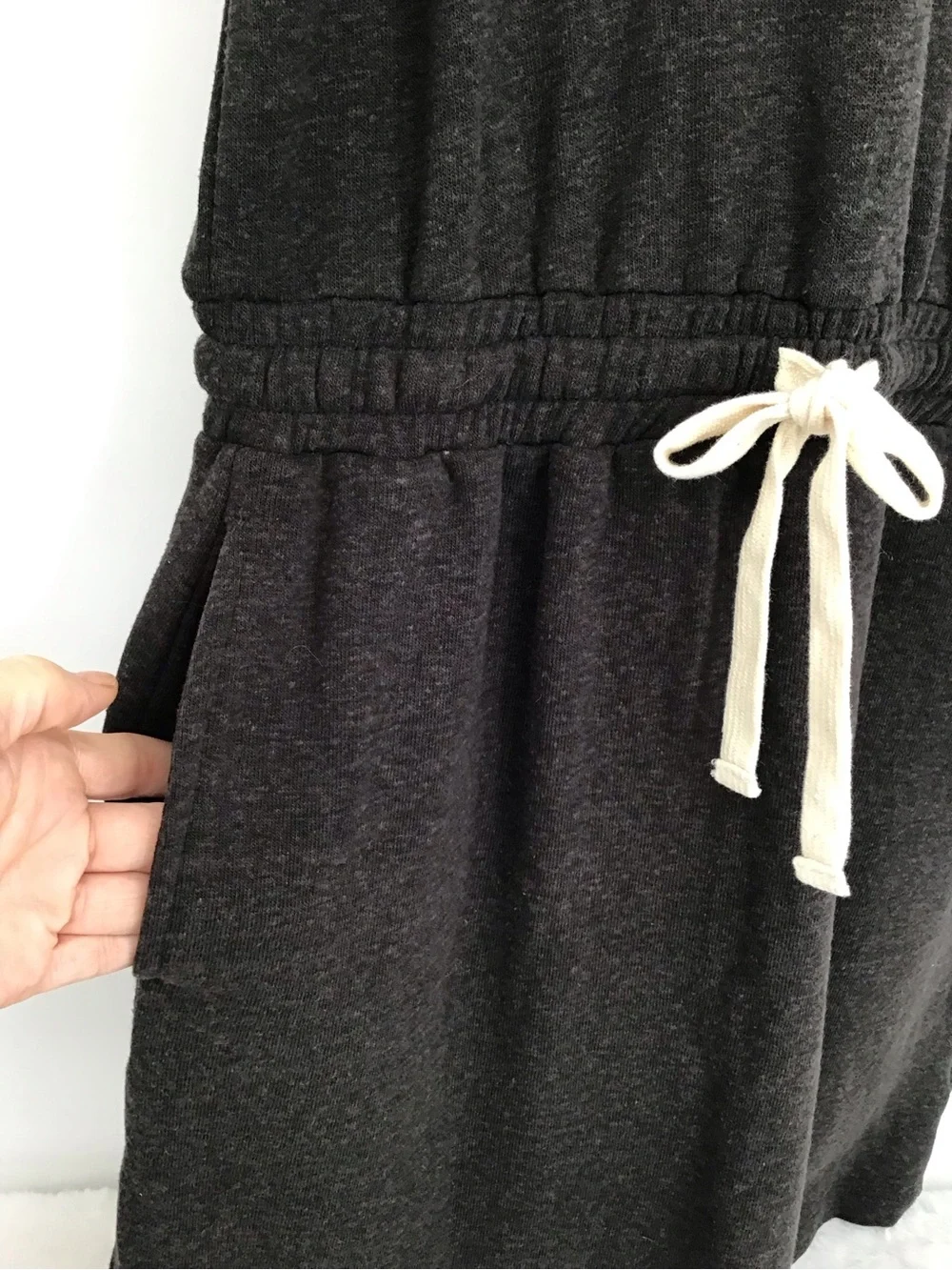 Nine Britton NWT Diane French Terry Racerback Dress Resort Black Size XS